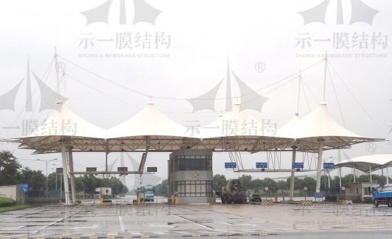 上海松江出口加工區膜結構遮陽棚